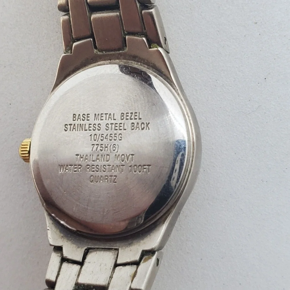 Anne Klein Women's Watch‎ Gold Silver Tone Dial Bracelet Date 6